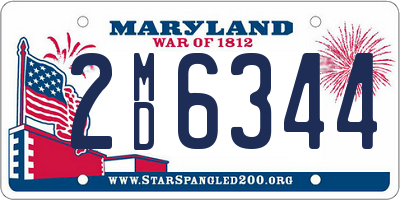 MD license plate 2MD6344