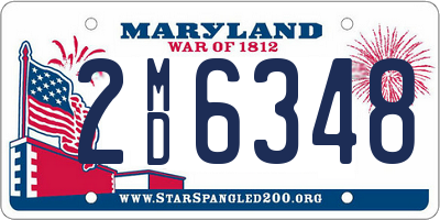 MD license plate 2MD6348