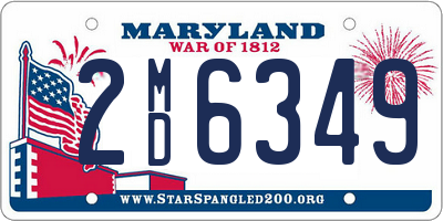 MD license plate 2MD6349