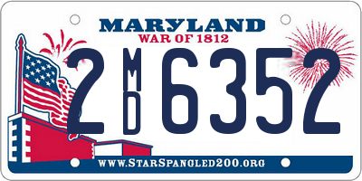 MD license plate 2MD6352