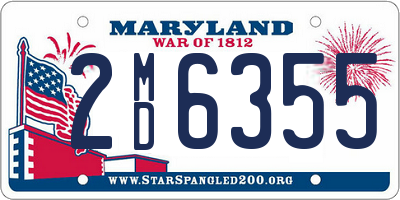 MD license plate 2MD6355