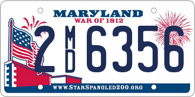 MD license plate 2MD6356