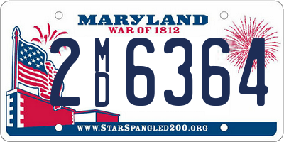 MD license plate 2MD6364