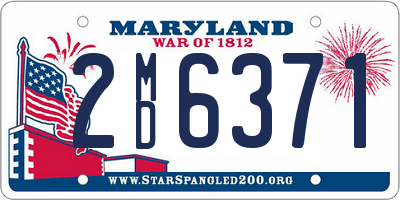 MD license plate 2MD6371