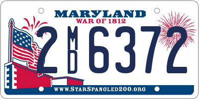 MD license plate 2MD6372