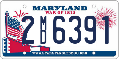 MD license plate 2MD6391