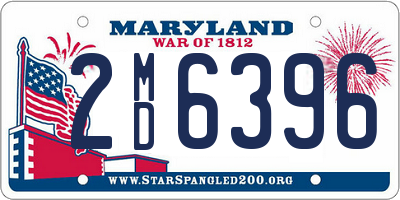 MD license plate 2MD6396