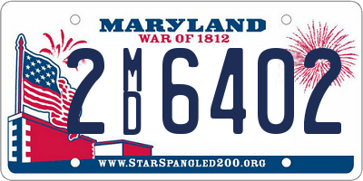 MD license plate 2MD6402