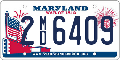 MD license plate 2MD6409