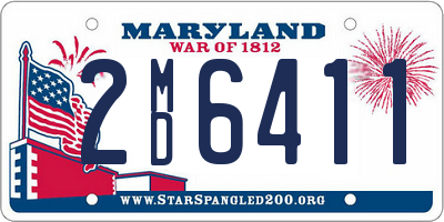 MD license plate 2MD6411