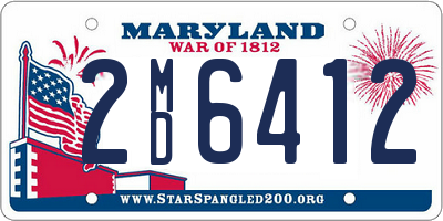 MD license plate 2MD6412