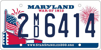 MD license plate 2MD6414