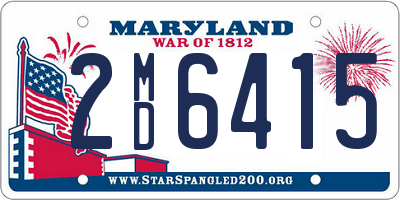 MD license plate 2MD6415