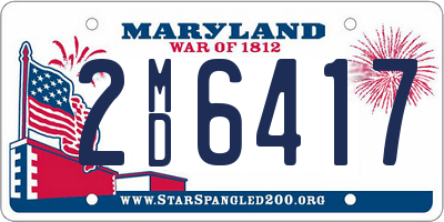 MD license plate 2MD6417