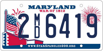 MD license plate 2MD6419