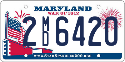 MD license plate 2MD6420