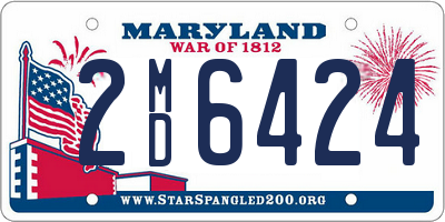 MD license plate 2MD6424