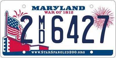 MD license plate 2MD6427