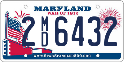 MD license plate 2MD6432