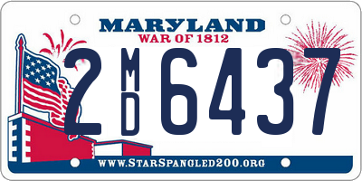 MD license plate 2MD6437