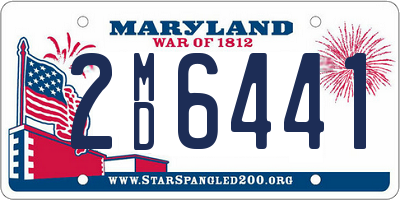 MD license plate 2MD6441