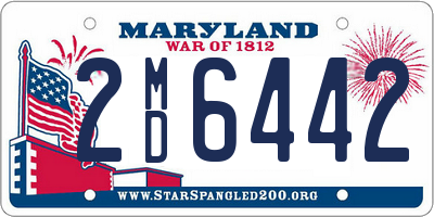 MD license plate 2MD6442