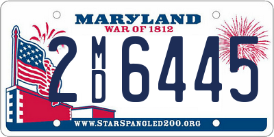 MD license plate 2MD6445