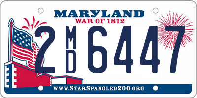 MD license plate 2MD6447