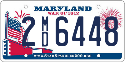 MD license plate 2MD6448