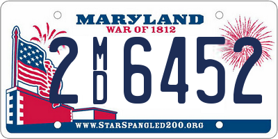 MD license plate 2MD6452