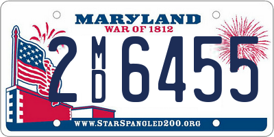 MD license plate 2MD6455