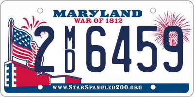 MD license plate 2MD6459