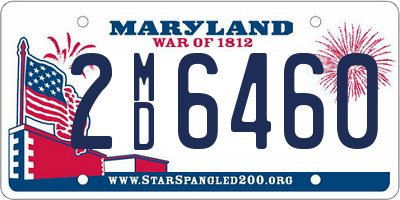 MD license plate 2MD6460