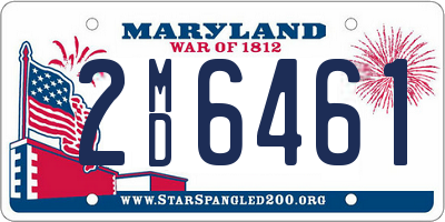 MD license plate 2MD6461