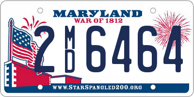 MD license plate 2MD6464