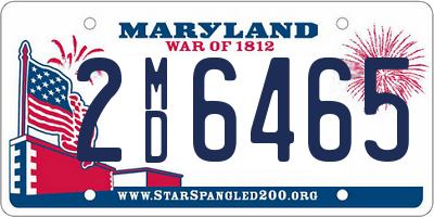 MD license plate 2MD6465