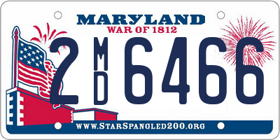 MD license plate 2MD6466