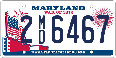 MD license plate 2MD6467