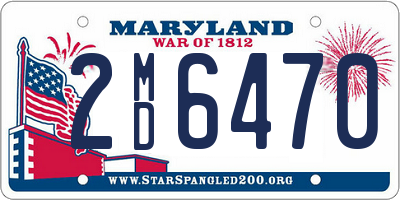 MD license plate 2MD6470