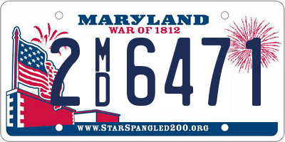 MD license plate 2MD6471