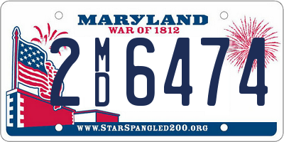 MD license plate 2MD6474