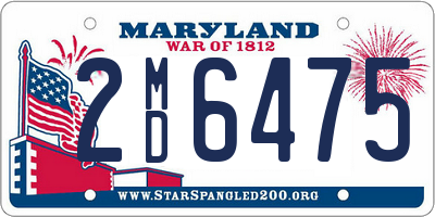 MD license plate 2MD6475