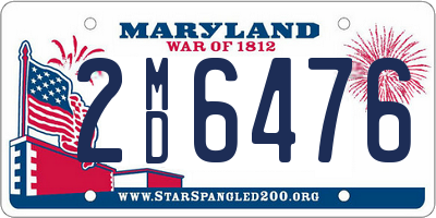 MD license plate 2MD6476