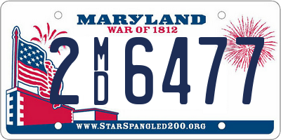 MD license plate 2MD6477