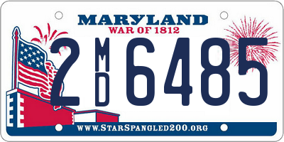 MD license plate 2MD6485