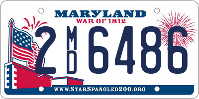 MD license plate 2MD6486