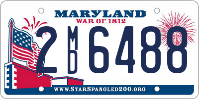 MD license plate 2MD6488