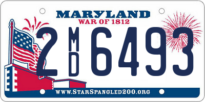 MD license plate 2MD6493