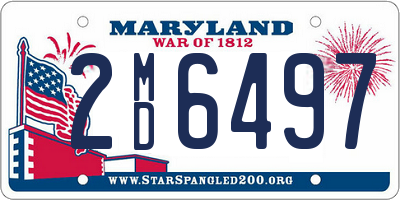 MD license plate 2MD6497