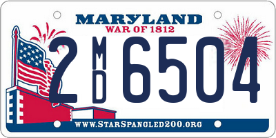 MD license plate 2MD6504